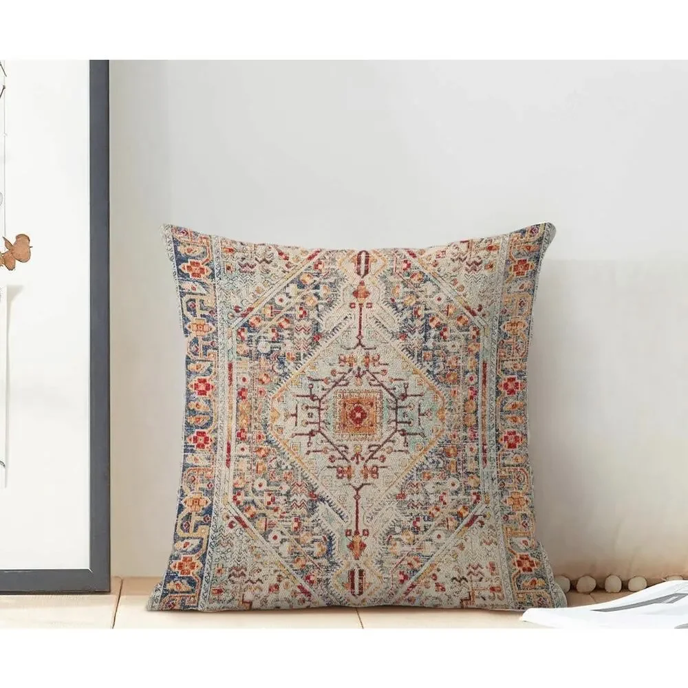 Boho Pillow Covers Bohemian Carpet Vintage Pattern 18X18 Set Of 2